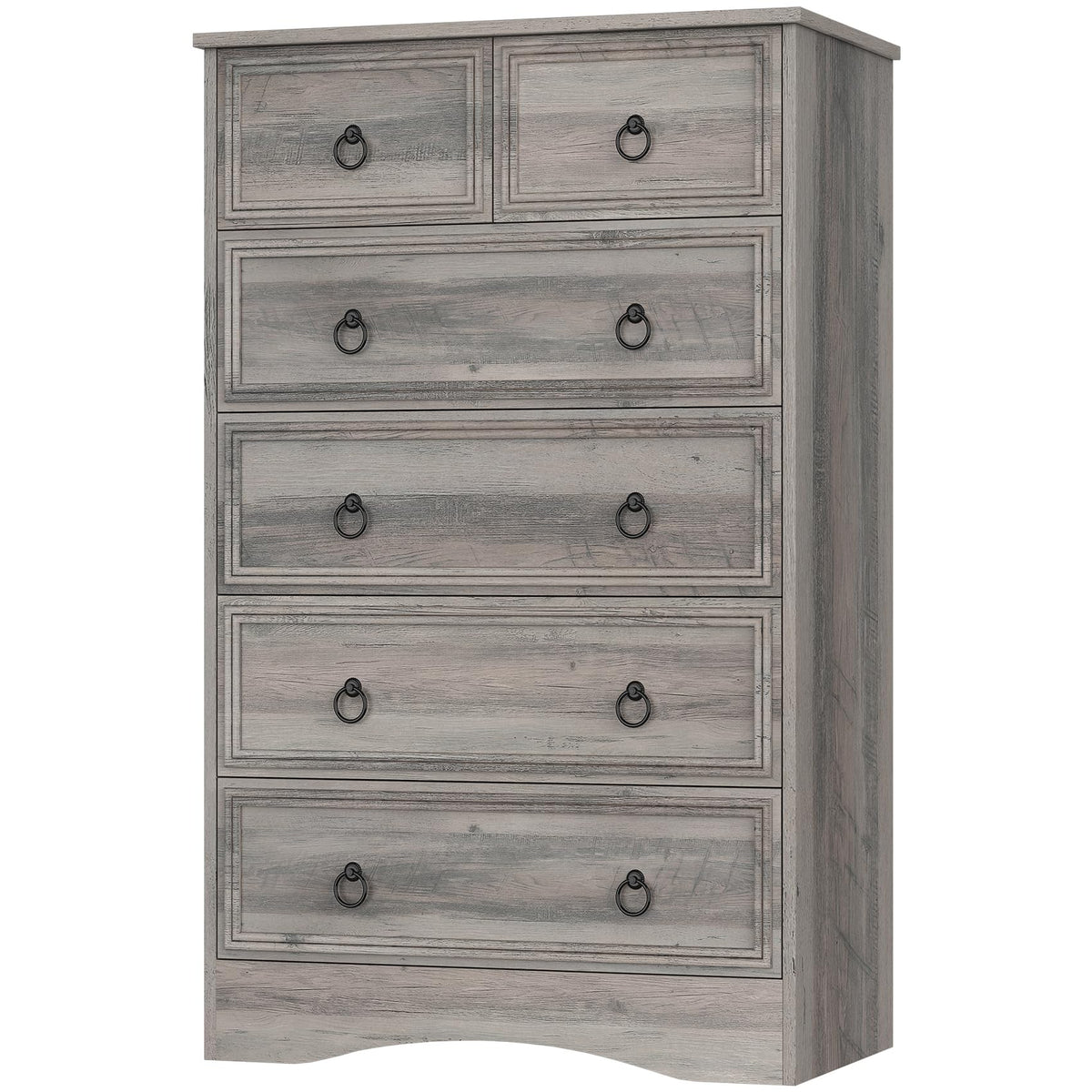 48'' Tall Grey 6 Drawer Dresser E7881
