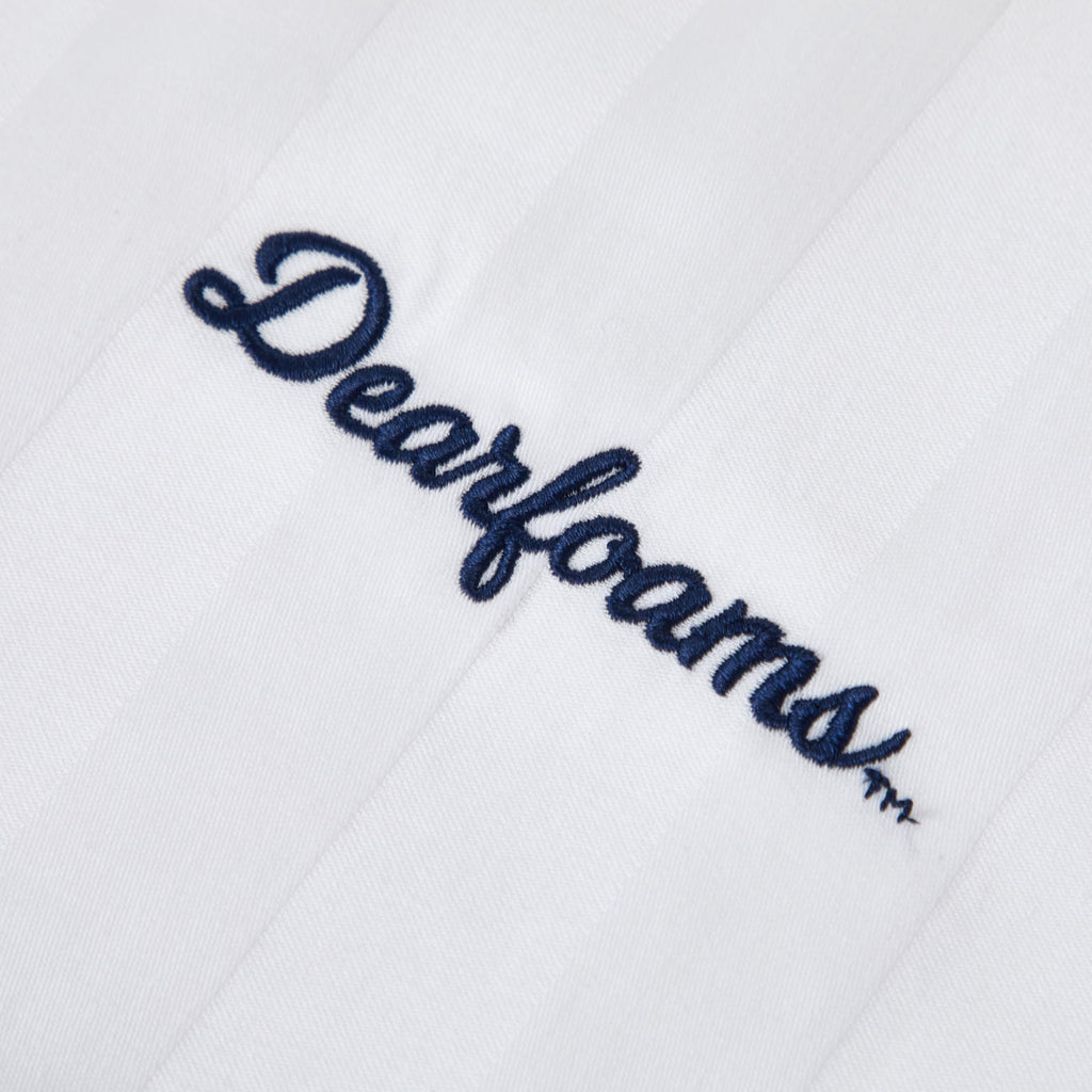 Set of 2 King Size Cotton Stripe Down Alternative Bed Pillows K204132