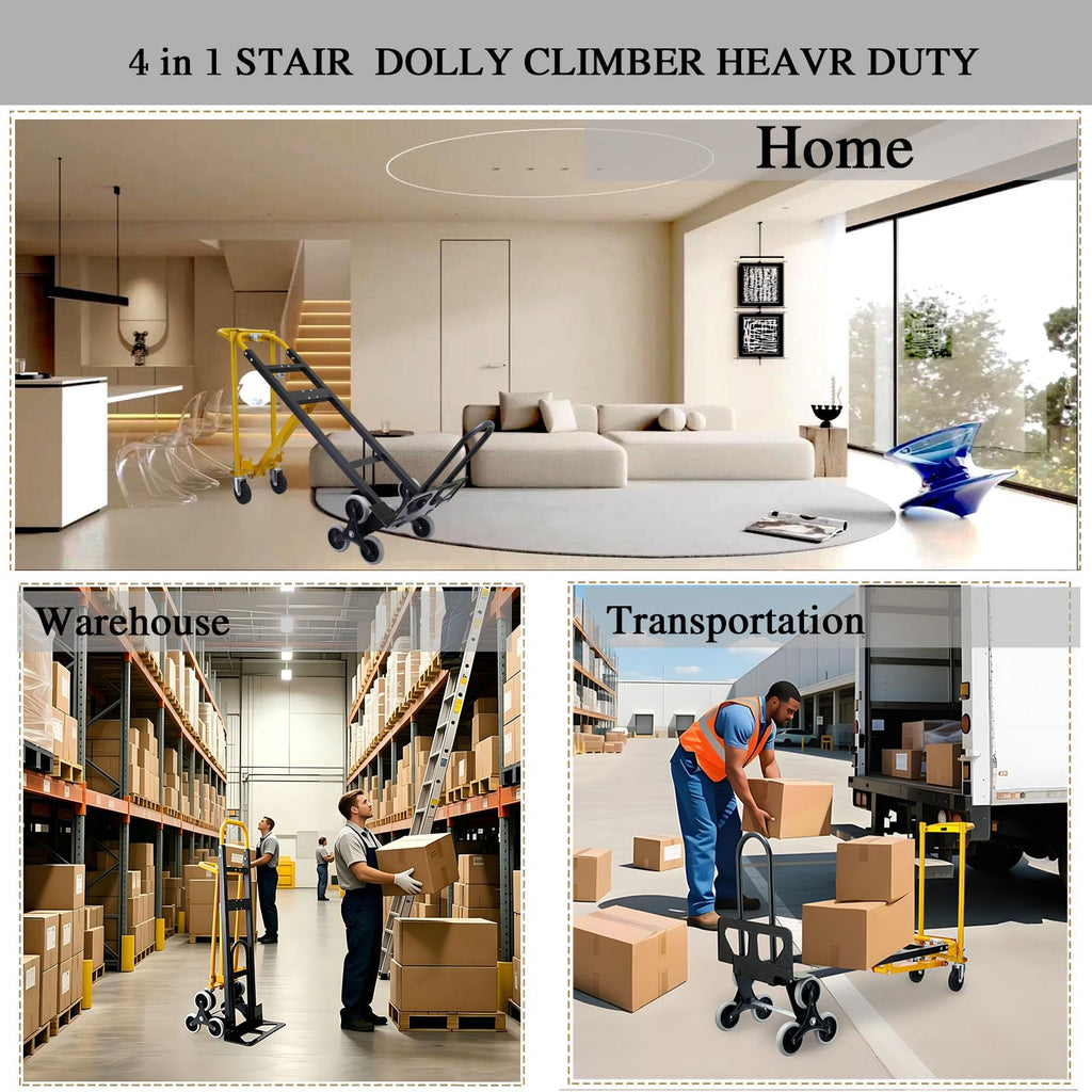 4 in 1 Convertible Hand Truck Dolly Cart with Wheels I72229