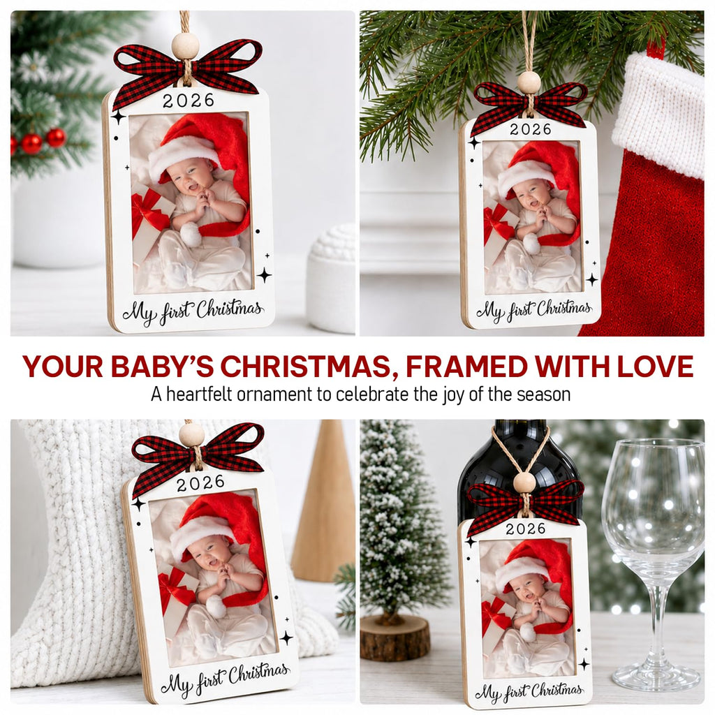 Baby's First Christmas Ornament 2026 Picture Frame C200461