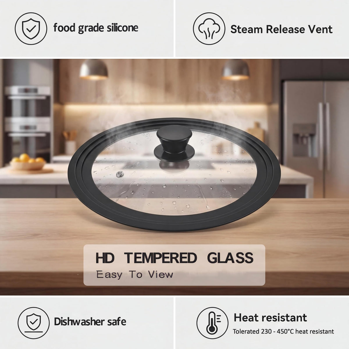 Tempered Glass Cookware Lid P97785