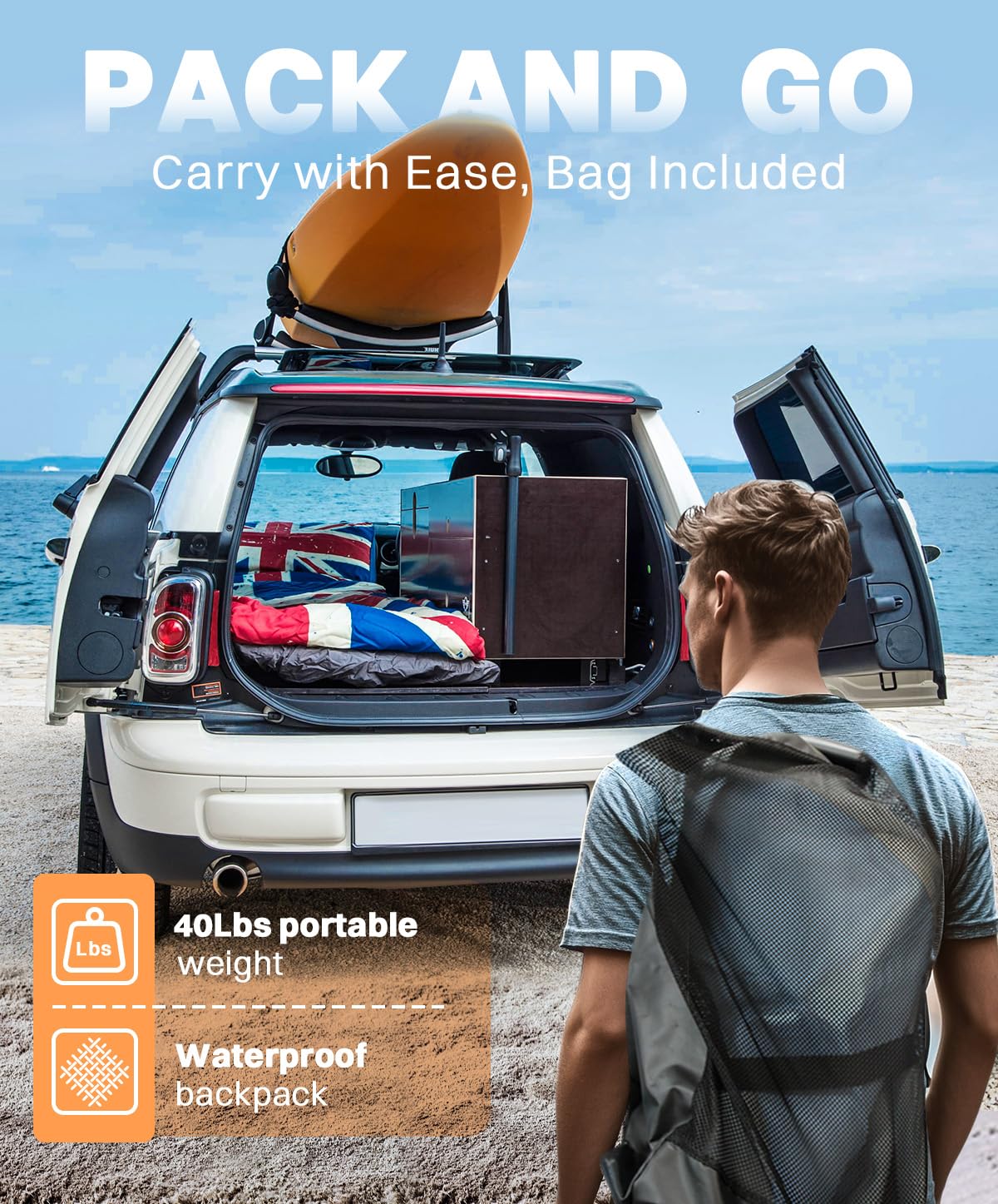 4FT Inflatable Floating Bar with Ice Bucket C37955