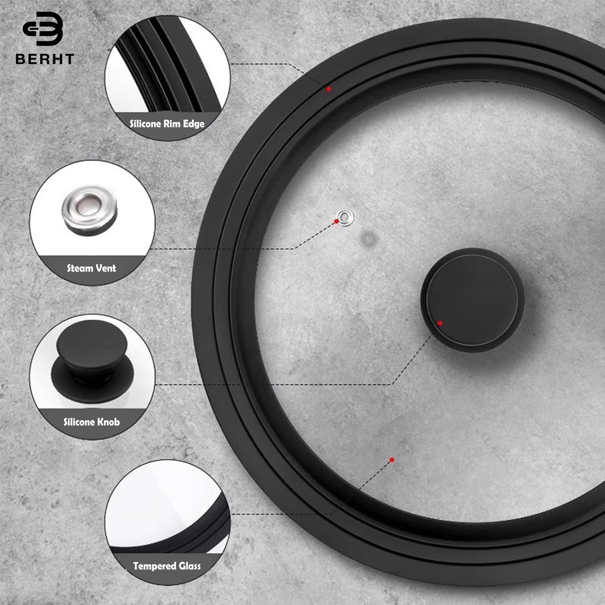 Tempered Glass Cookware Lid P97785