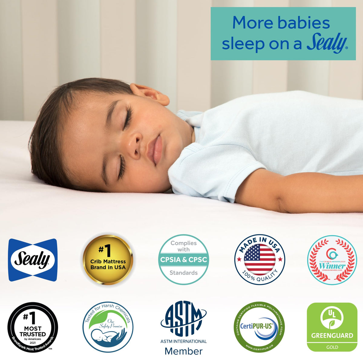 2 Stage Breathable Cooling Foam Cotton Crib Mattress O677477