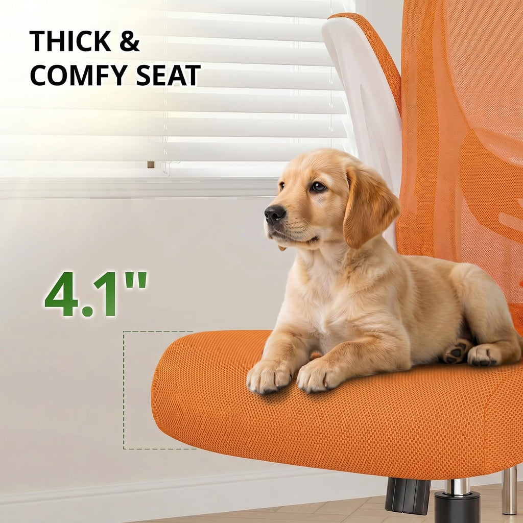 Ergonomic Breathable Mesh Office Chair with Flip-Up Arms W186