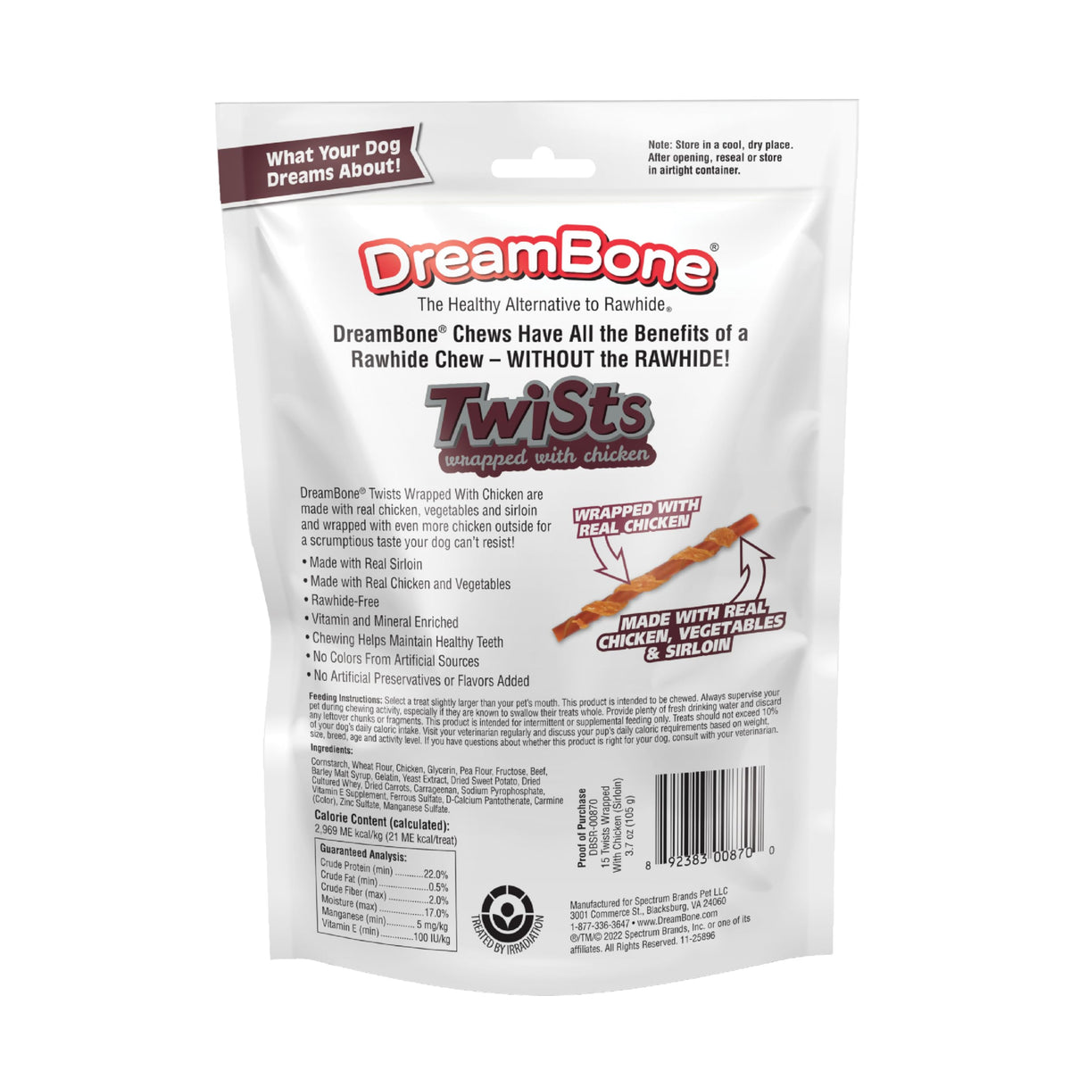 Sirloin Dog Treats 15 Count B864
