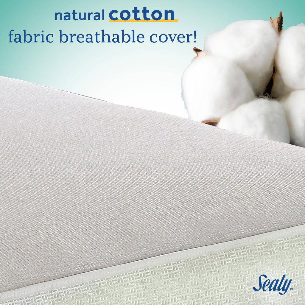 2 Stage Breathable Cooling Foam Cotton Crib Mattress O677477
