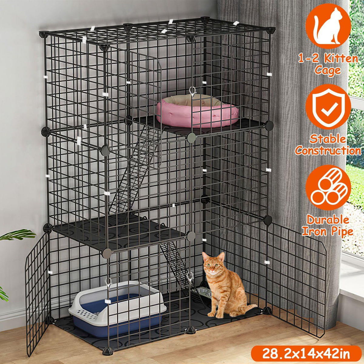 3-Tier Cat Cage L179