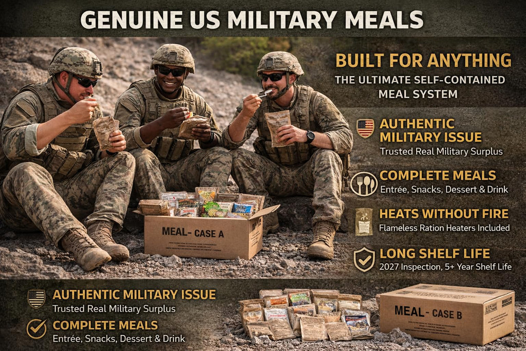 2027 Inspection Ready to Eat A & B MRE Meal 24 Total Meals E542