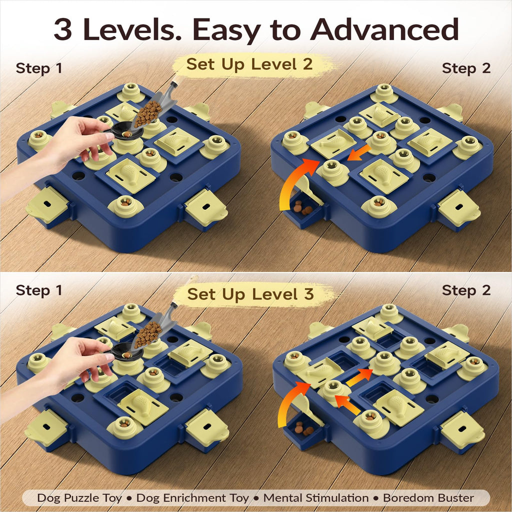 Dog Chess Puzzle Toy 3-Levels V401