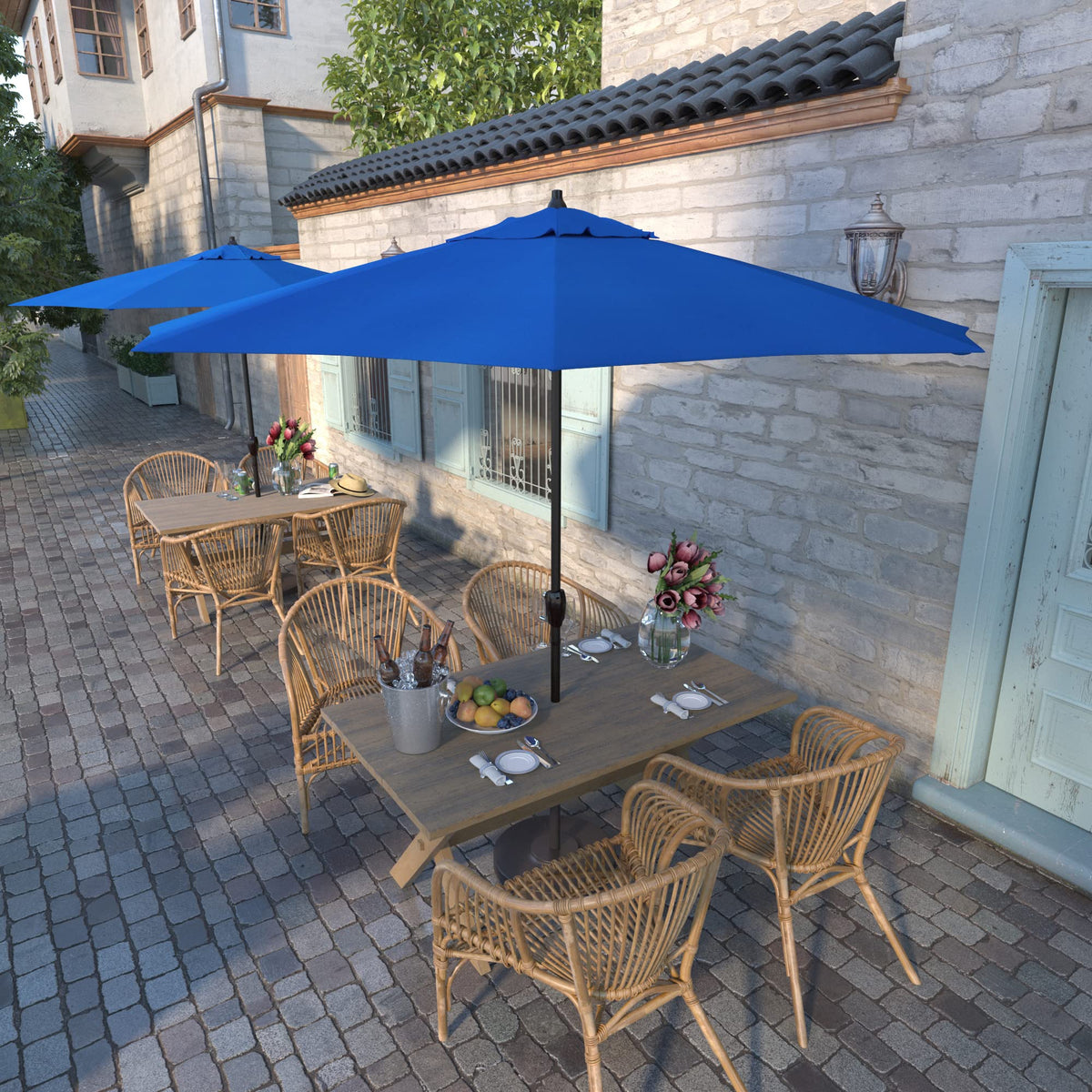 9' Round Aluminum Outdoor Patio Umbrella G55040