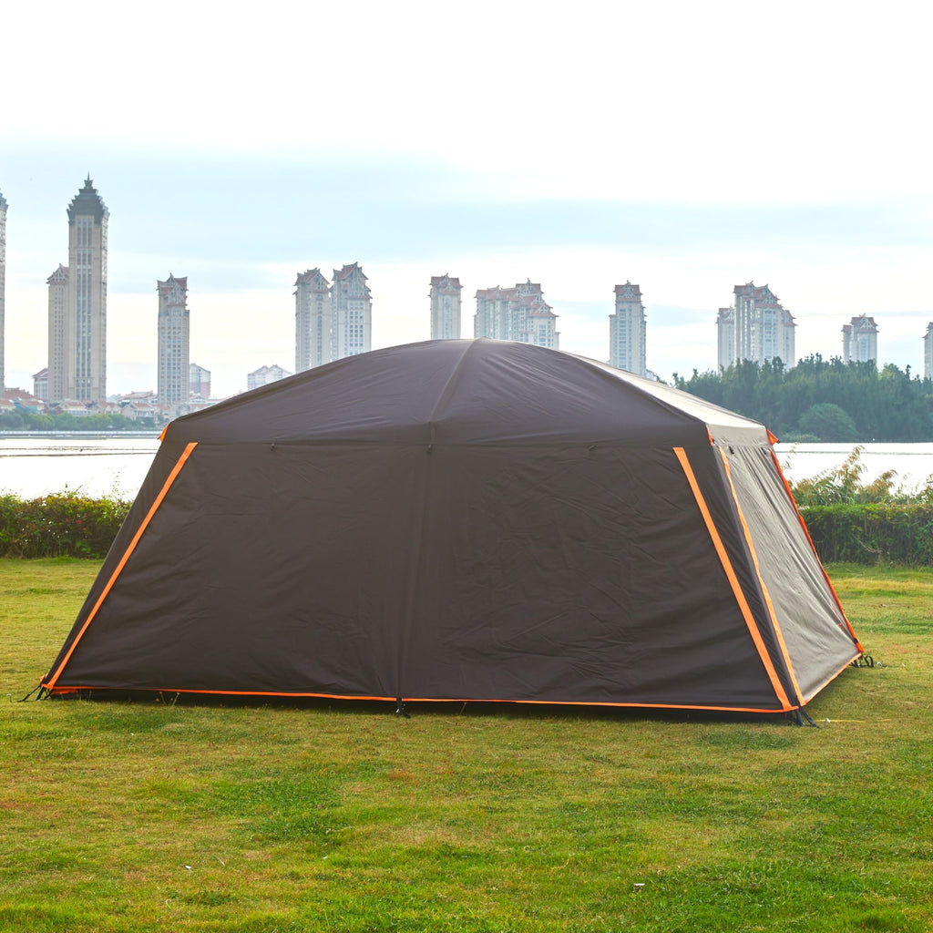 Extra Large 12-14 Person 2 Room Waterproof Double Layer Cabin Tent X2543
