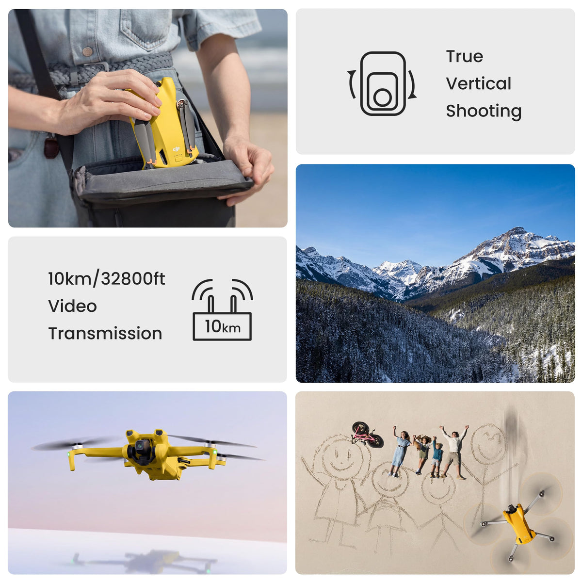 Mini Drone with 4K Video, 48MP Photo, 249 g, Obstacle Sensing E8964