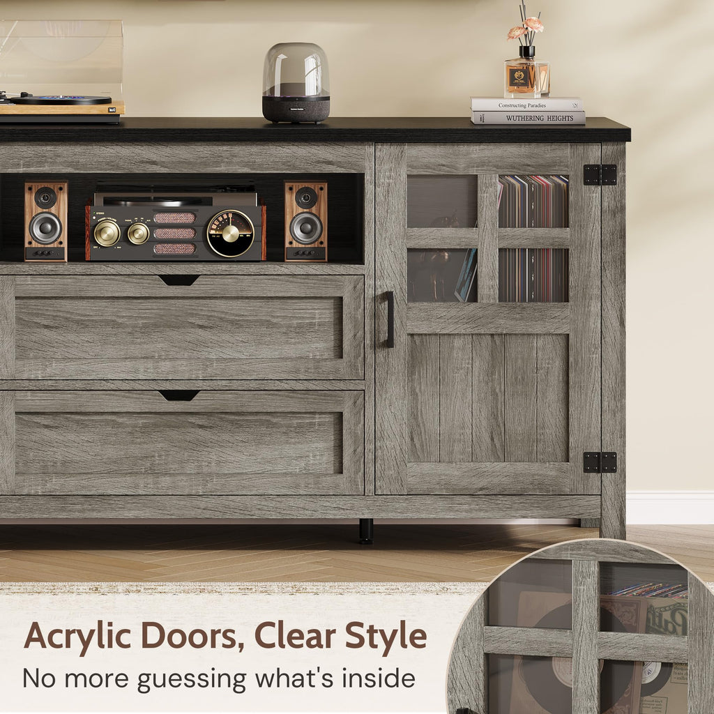 66'' Farmhouse TV Stand with Storage W867