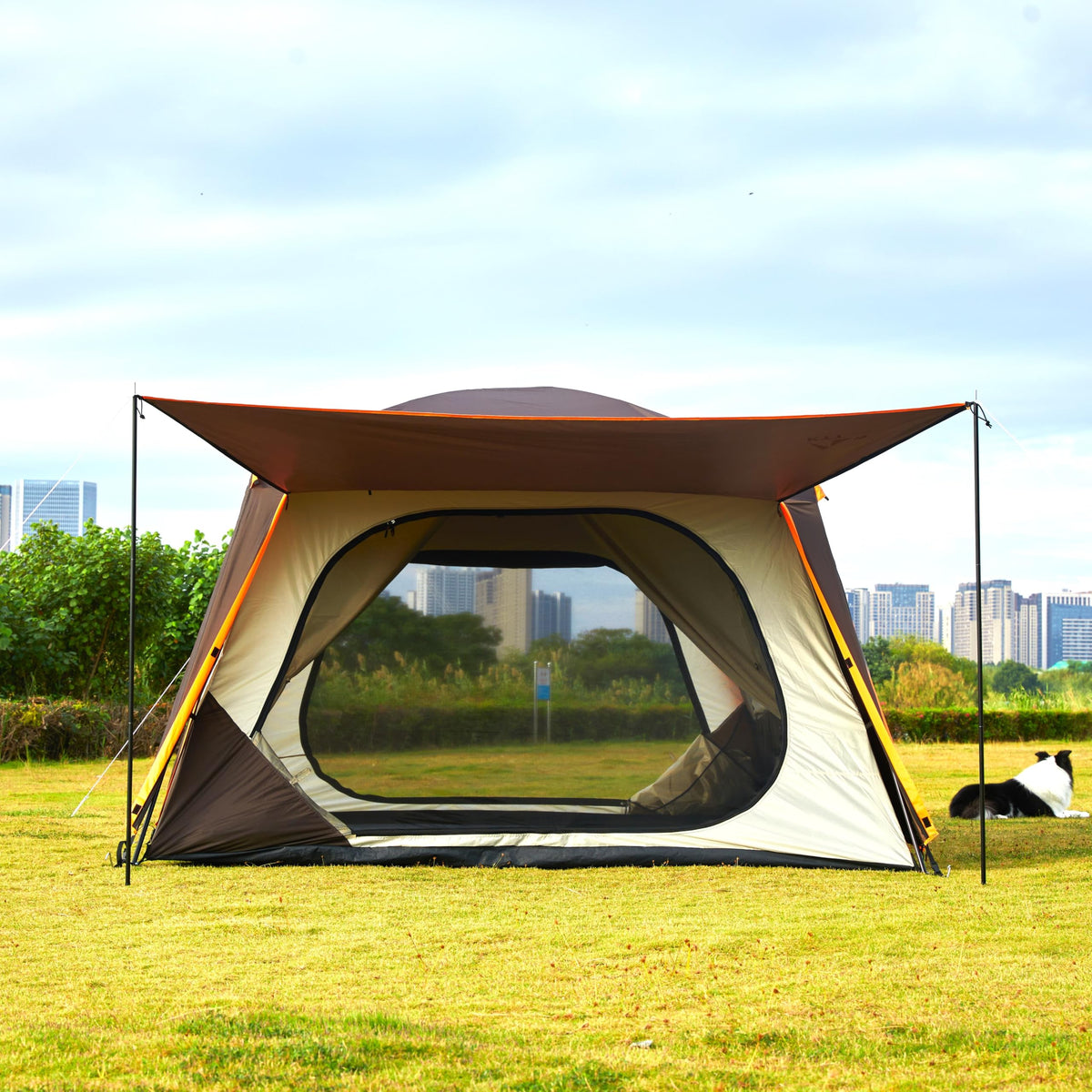 Extra Large 12-14 Person 2 Room Waterproof Double Layer Cabin Tent X2543