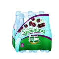 Sparkling Natural Spring Water, Black Cherry, 16.9 oz, 8 pk R99658