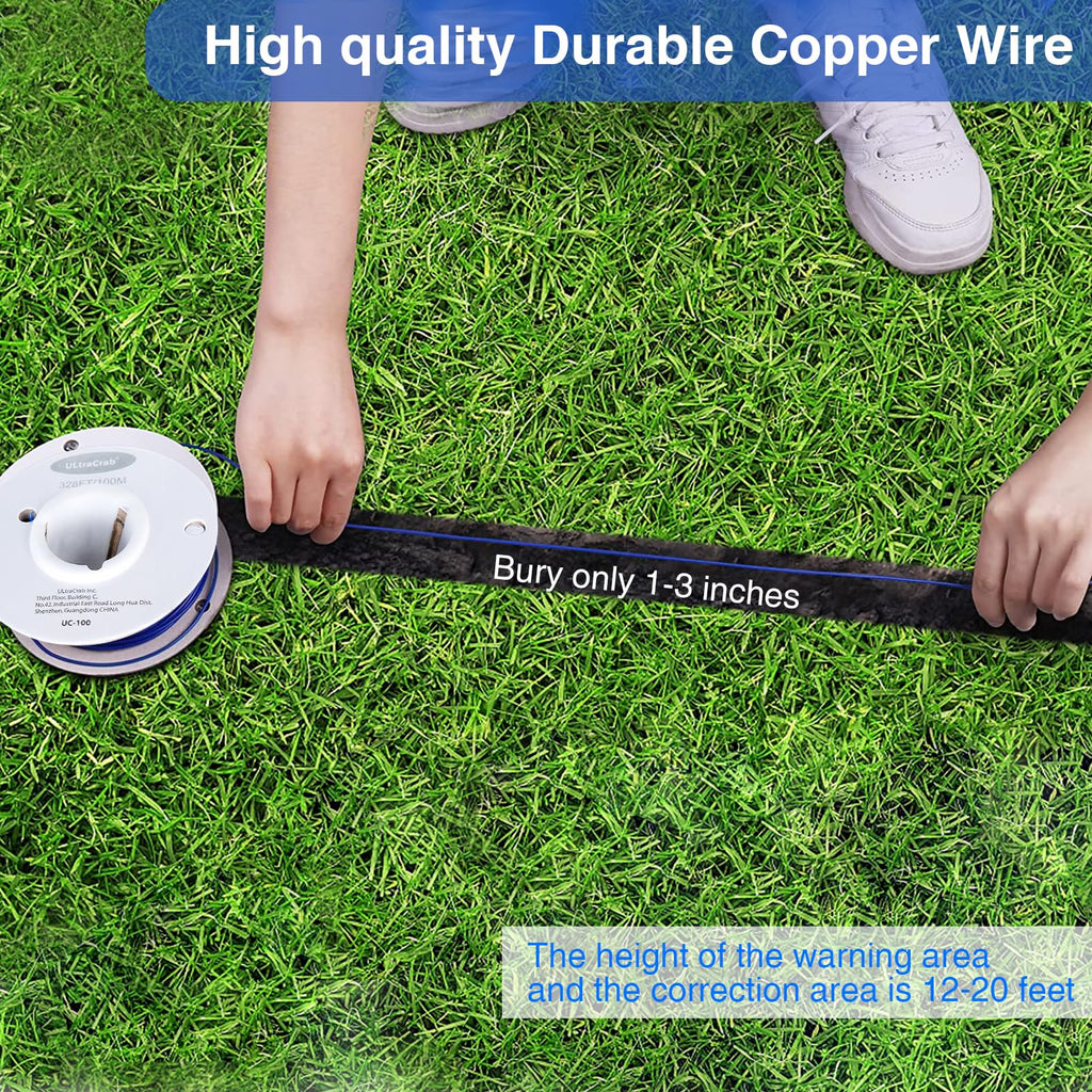In-Ground Electric Dog Fence System with 2 Collars P851